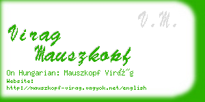 virag mauszkopf business card